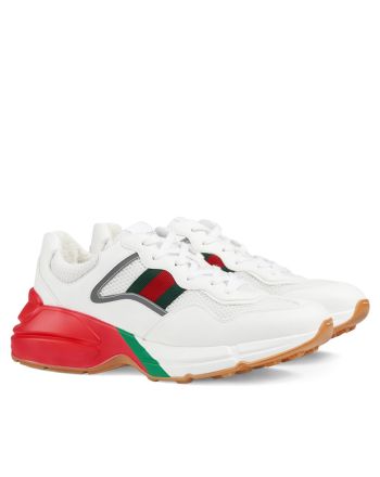 Gucci Unisex Rhyton Sneaker White