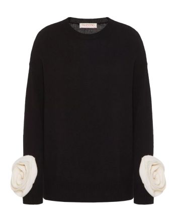 Valentino Women's Wool Jumper Black