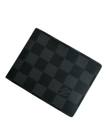 Louis Vuitton Damier Graphite Canvas Marco Wallet M62663 Black